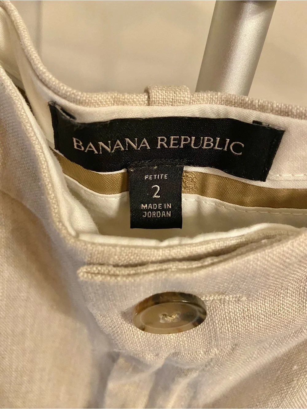 100% LINEN Banana Republic pants, BEIGE